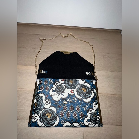 Aldo Patterned Chained wallet Clutch Crossbody Shoulder Handbag- PREOWNED - Picture 6 of 14